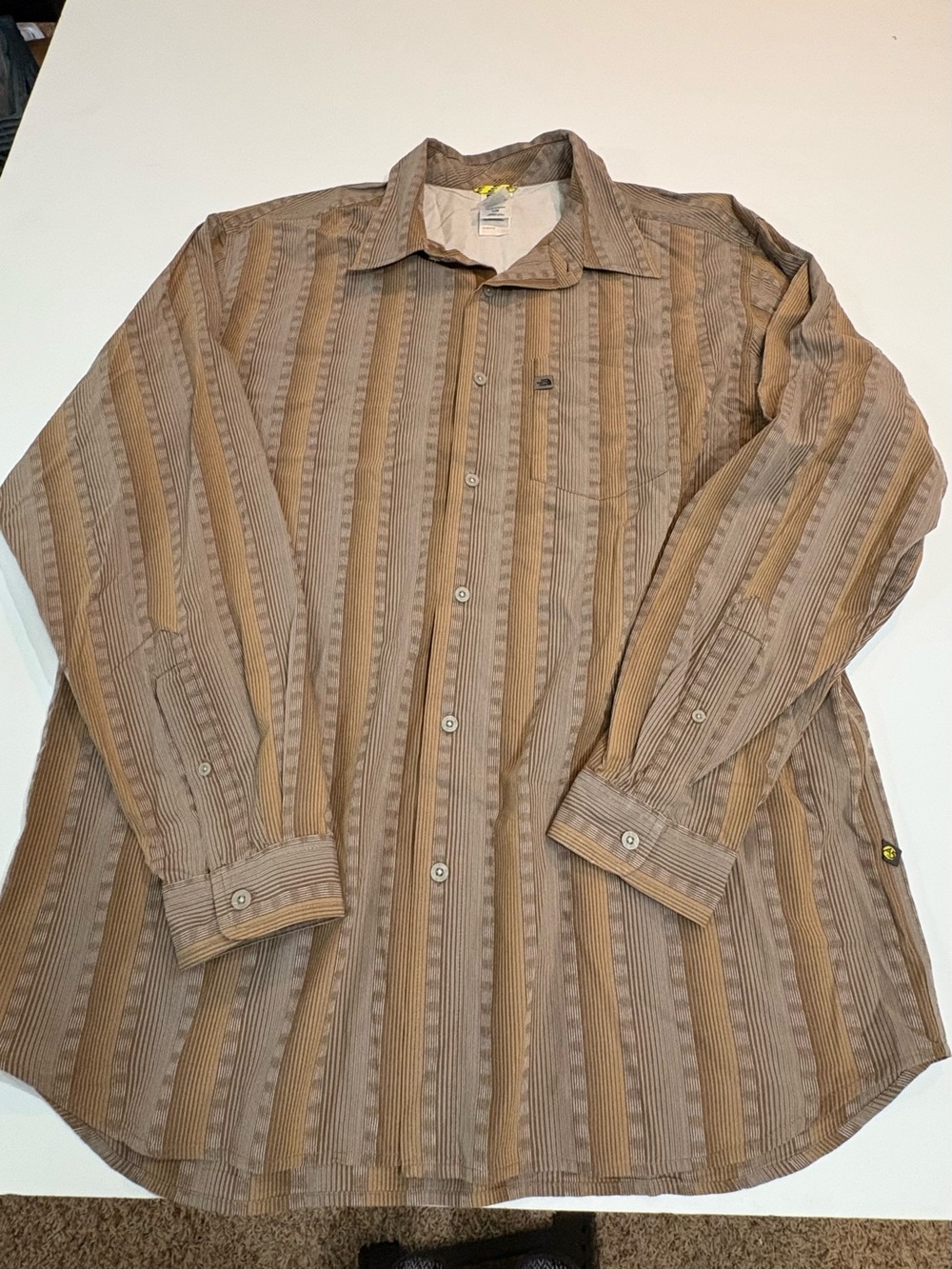 Vintage | The North Face A5 Series Brown Striped Lightweight Shirt